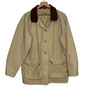 Cabela's Tan Jacket with Brown Collar
